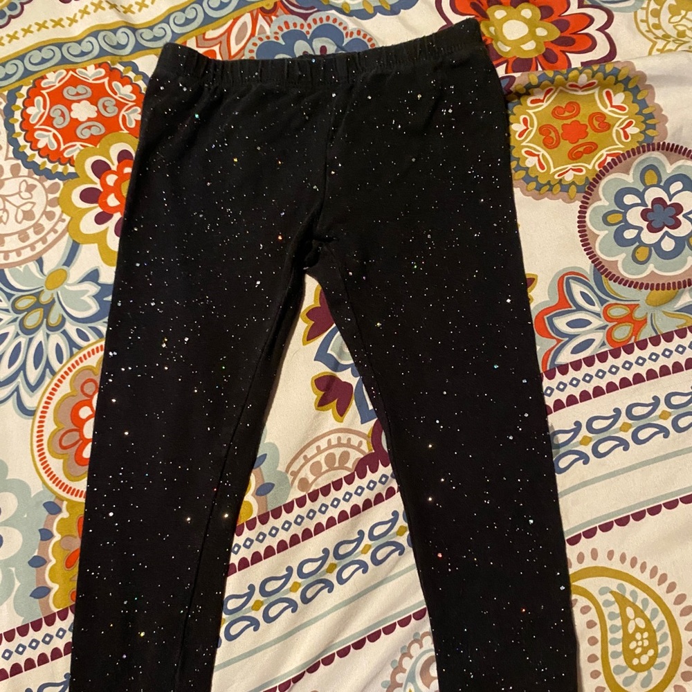 2T sparkly leggings